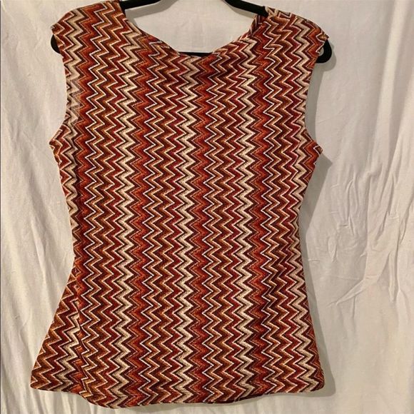 vtg y2k•missoni patterned worthington top - Picture 6 of 7